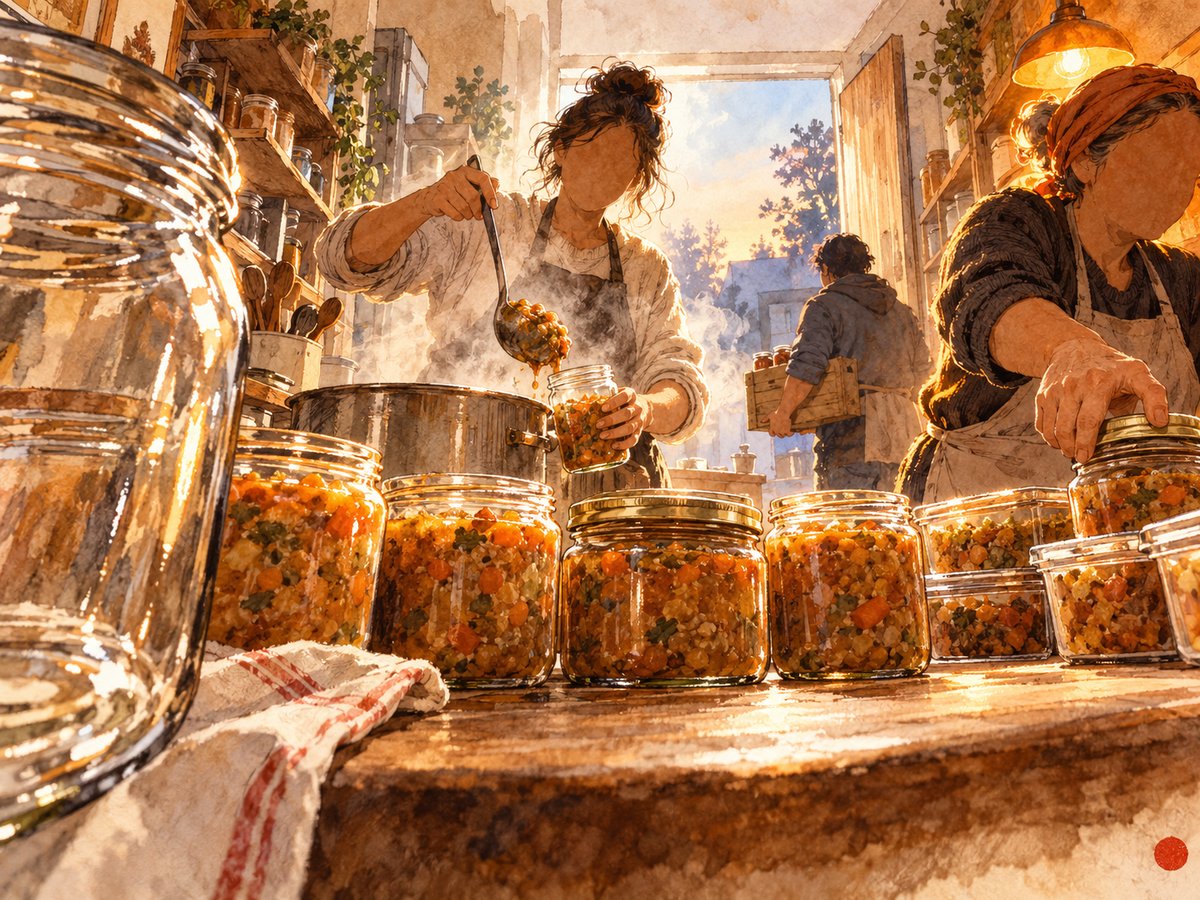 Vecinos cocinando juntos en Fogón