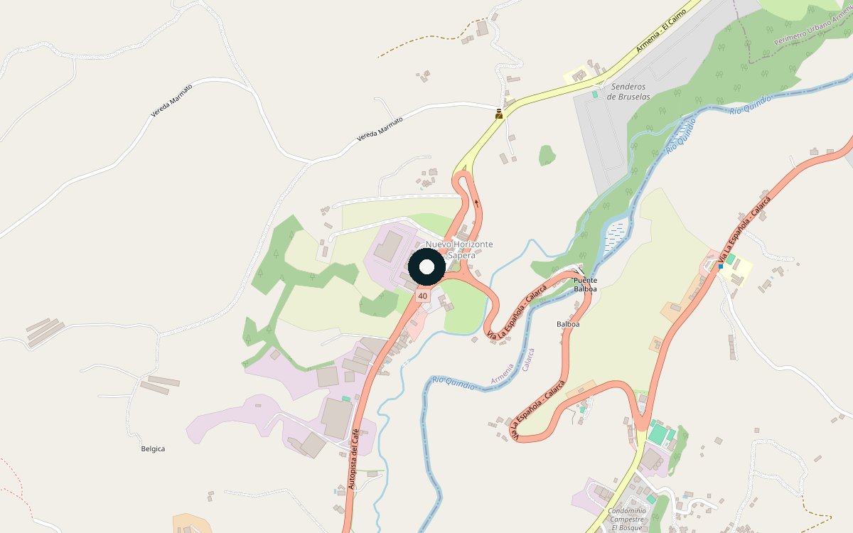 Mapa de ubicación del sitio