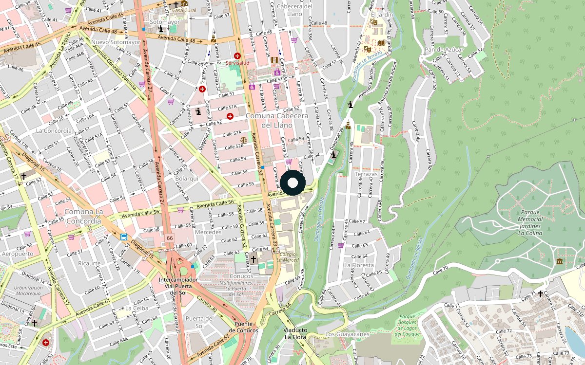 Mapa de ubicación del sitio