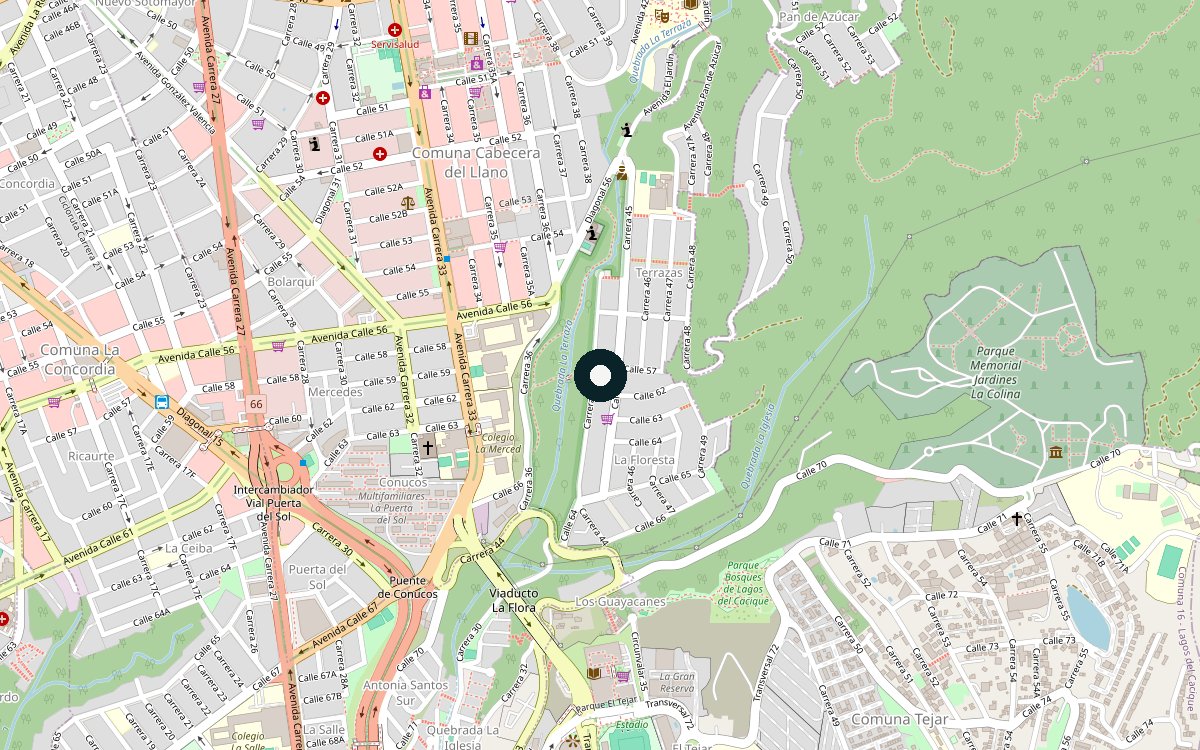 Mapa de ubicación del sitio