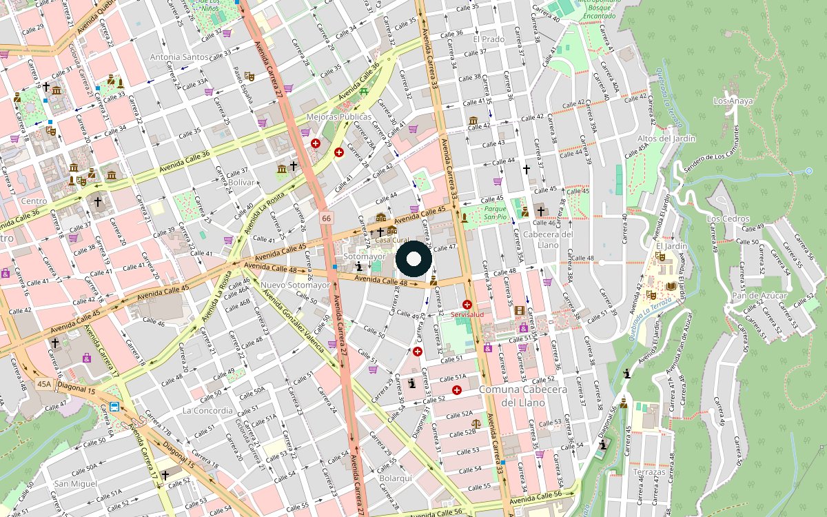 Mapa de ubicación del sitio