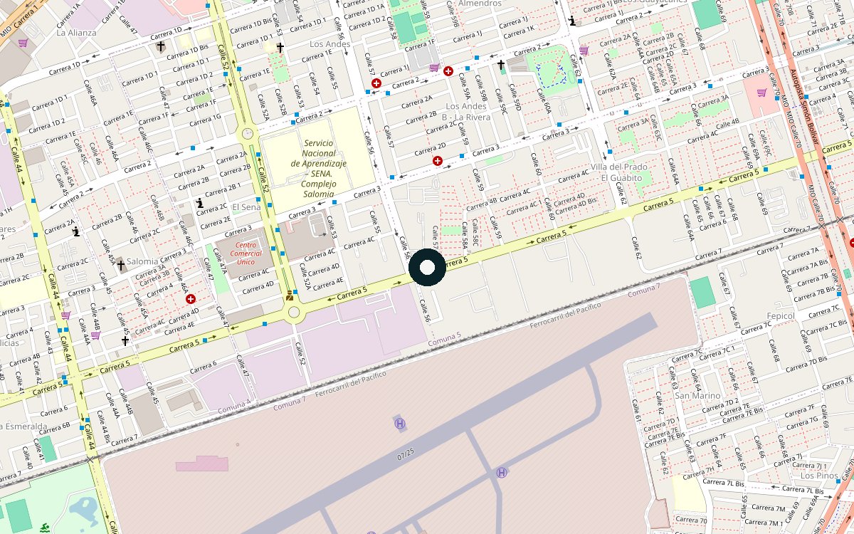 Mapa de ubicación del sitio