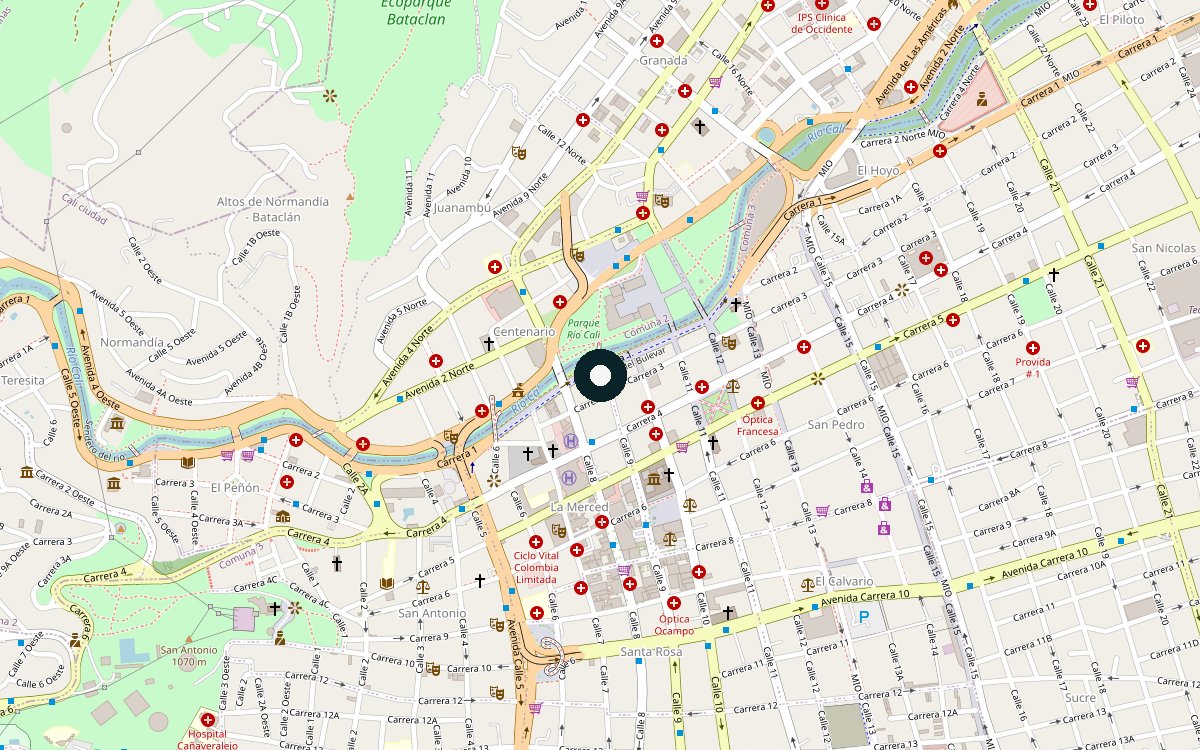 Mapa de ubicación del sitio