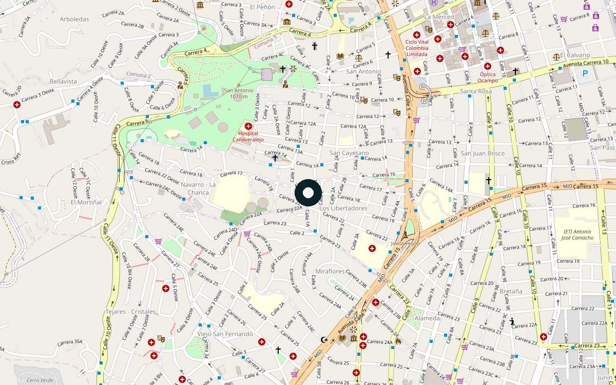 Mapa de ubicación del sitio