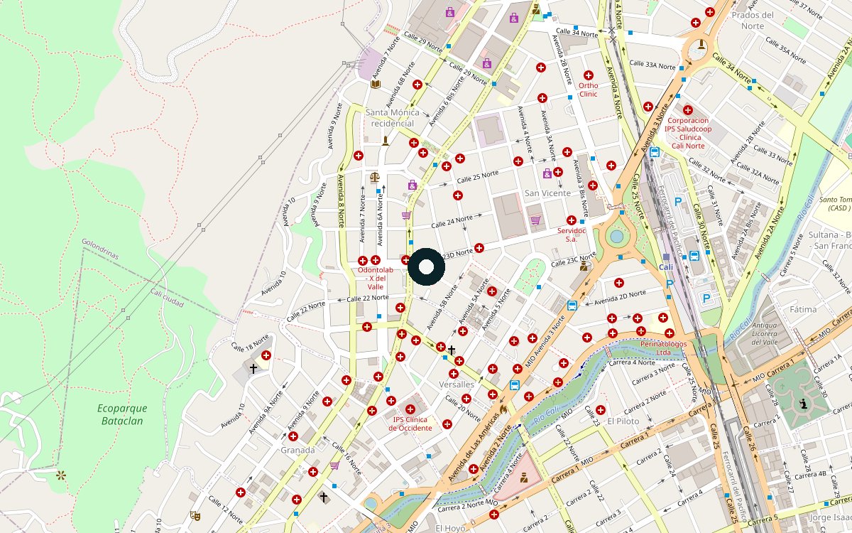 Mapa de ubicación del sitio