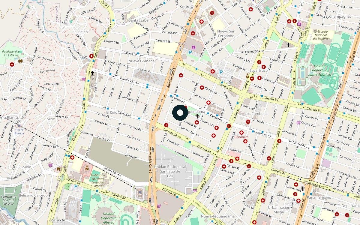 Mapa de ubicación del sitio