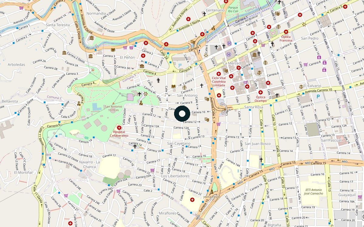 Mapa de ubicación del sitio