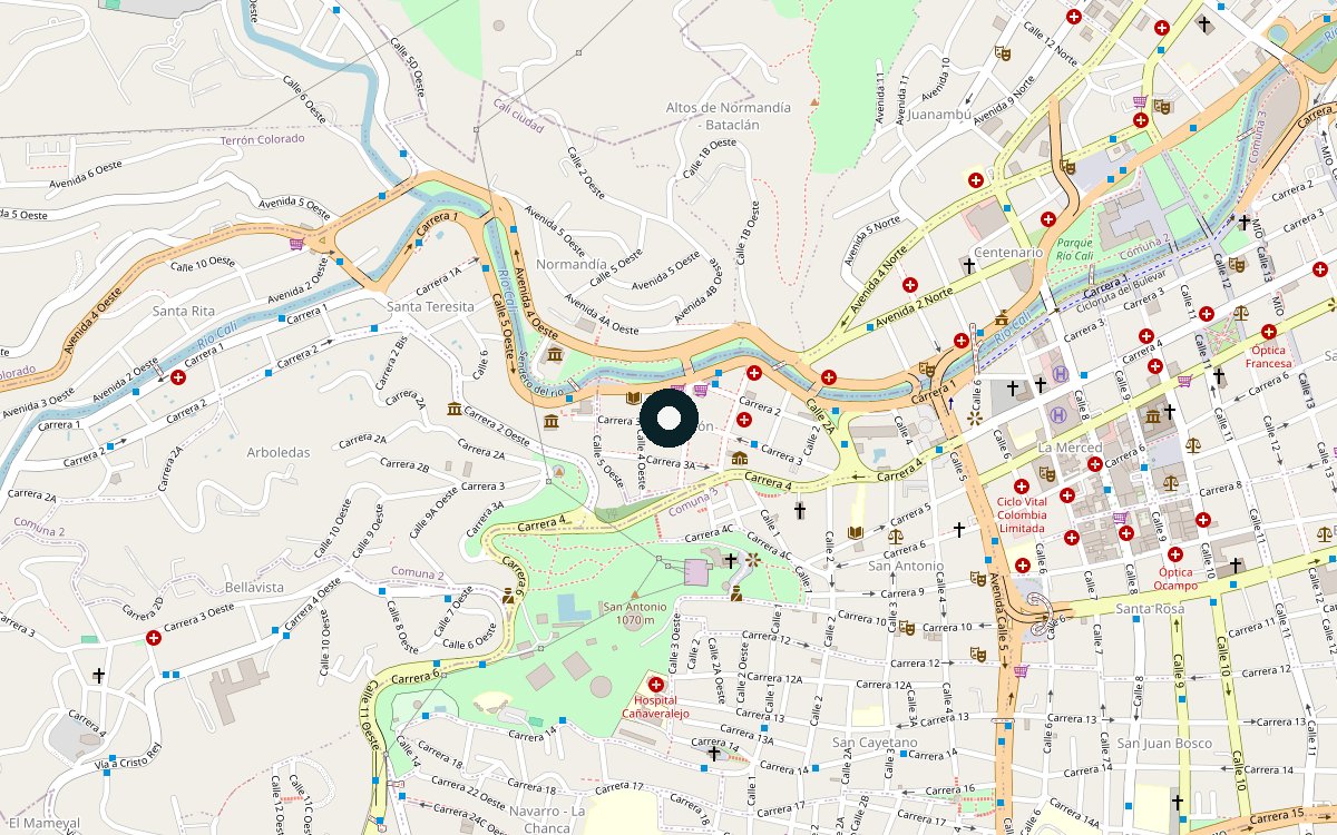 Mapa de ubicación del sitio