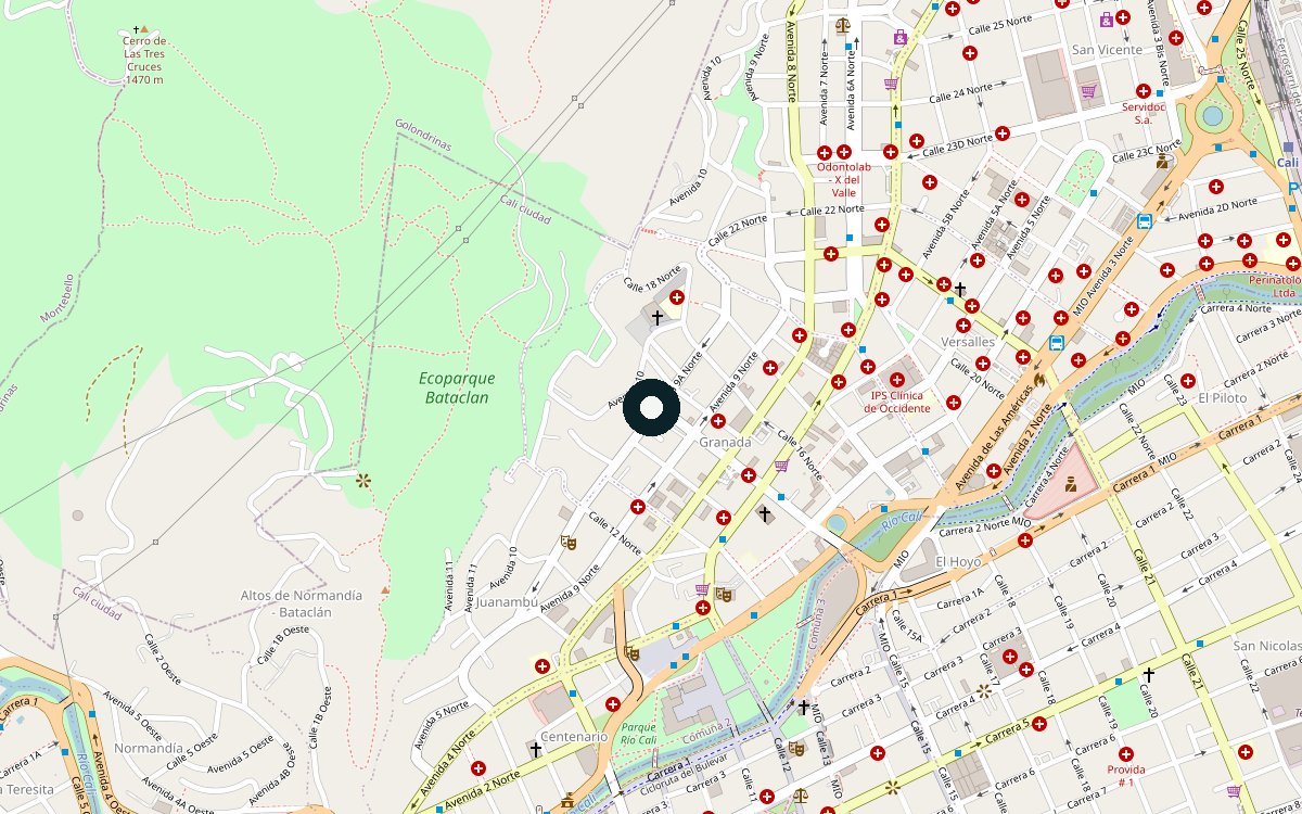 Mapa de ubicación del sitio