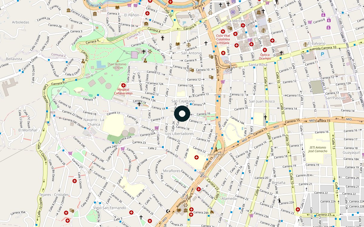 Mapa de ubicación del sitio