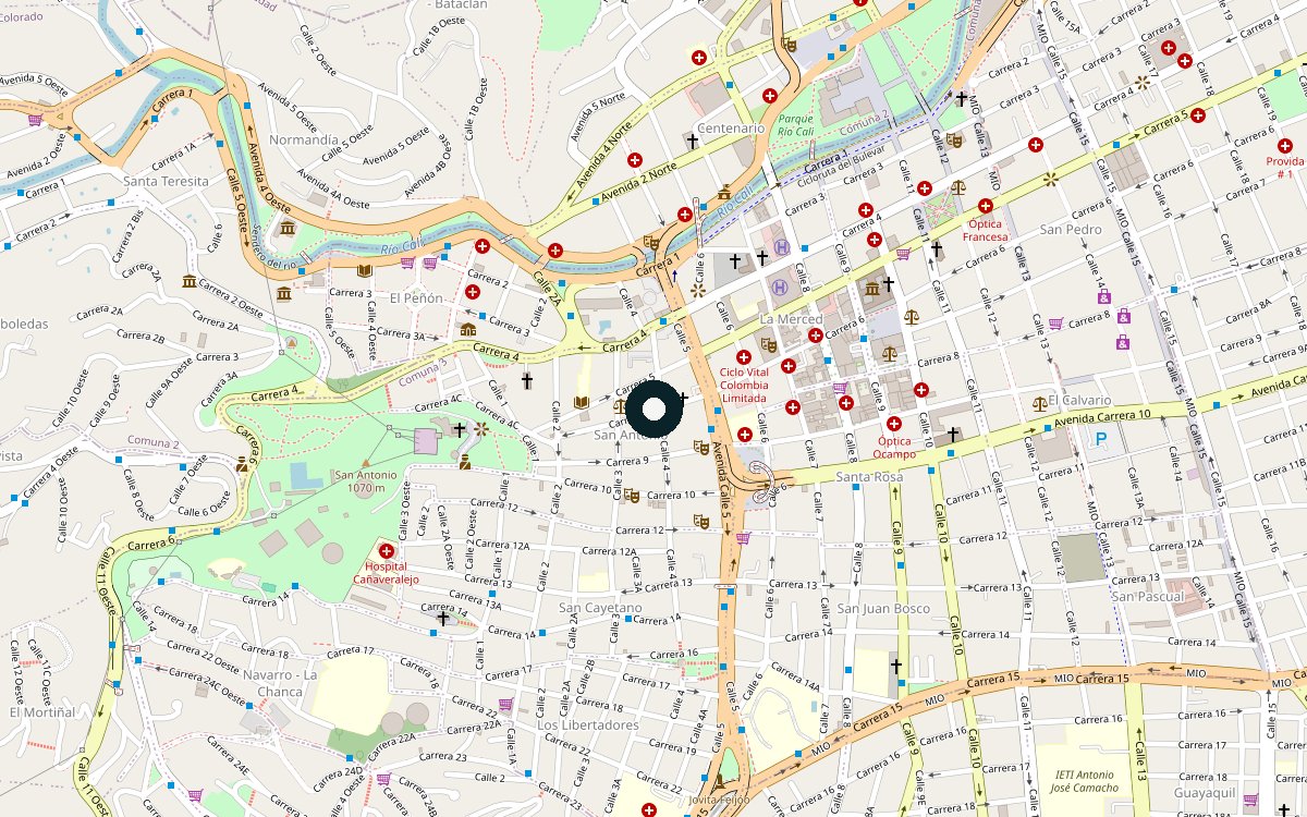 Mapa de ubicación del sitio