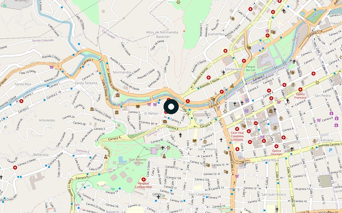 Mapa de ubicación del sitio