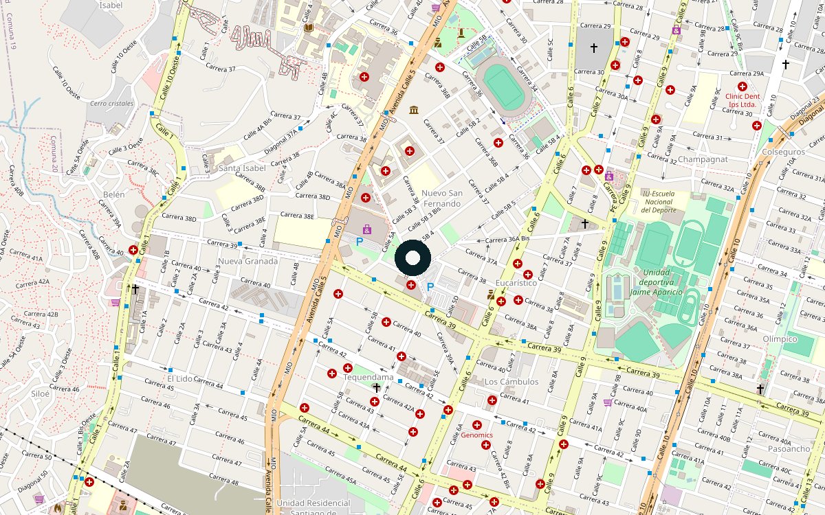Mapa de ubicación del sitio