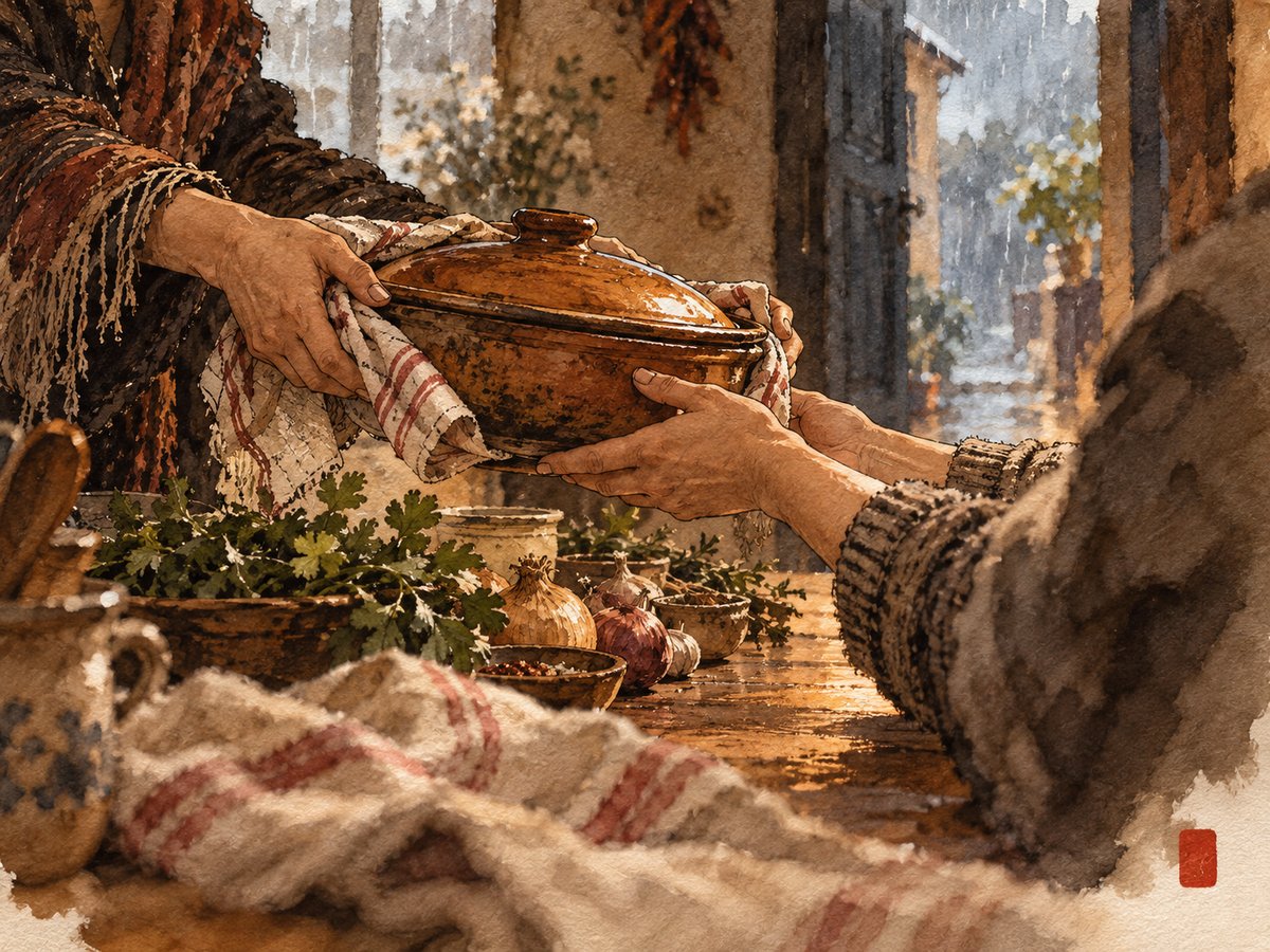 Vecinos cocinando juntos en Fogón