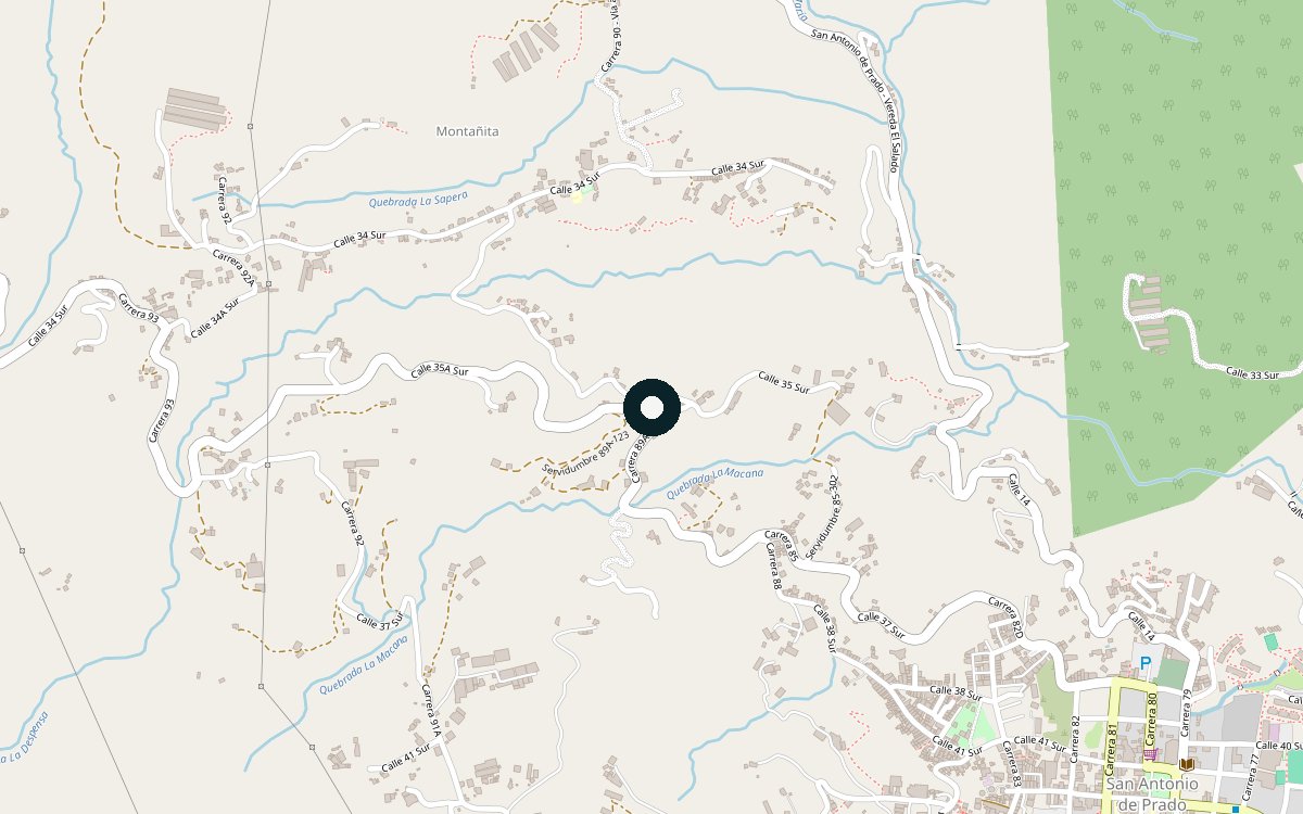 Mapa de ubicación del sitio