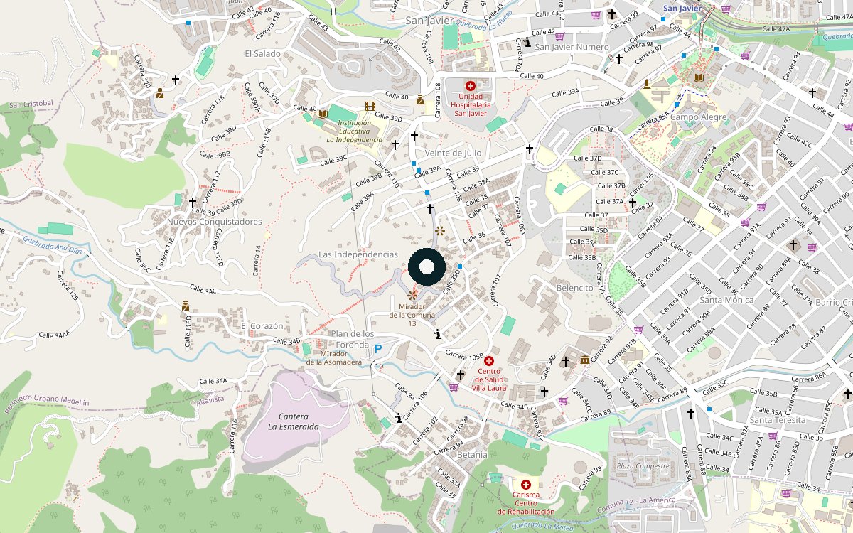 Mapa de ubicación del sitio