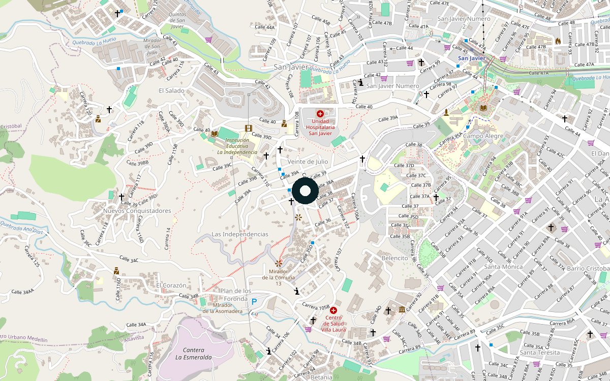 Mapa de ubicación del sitio