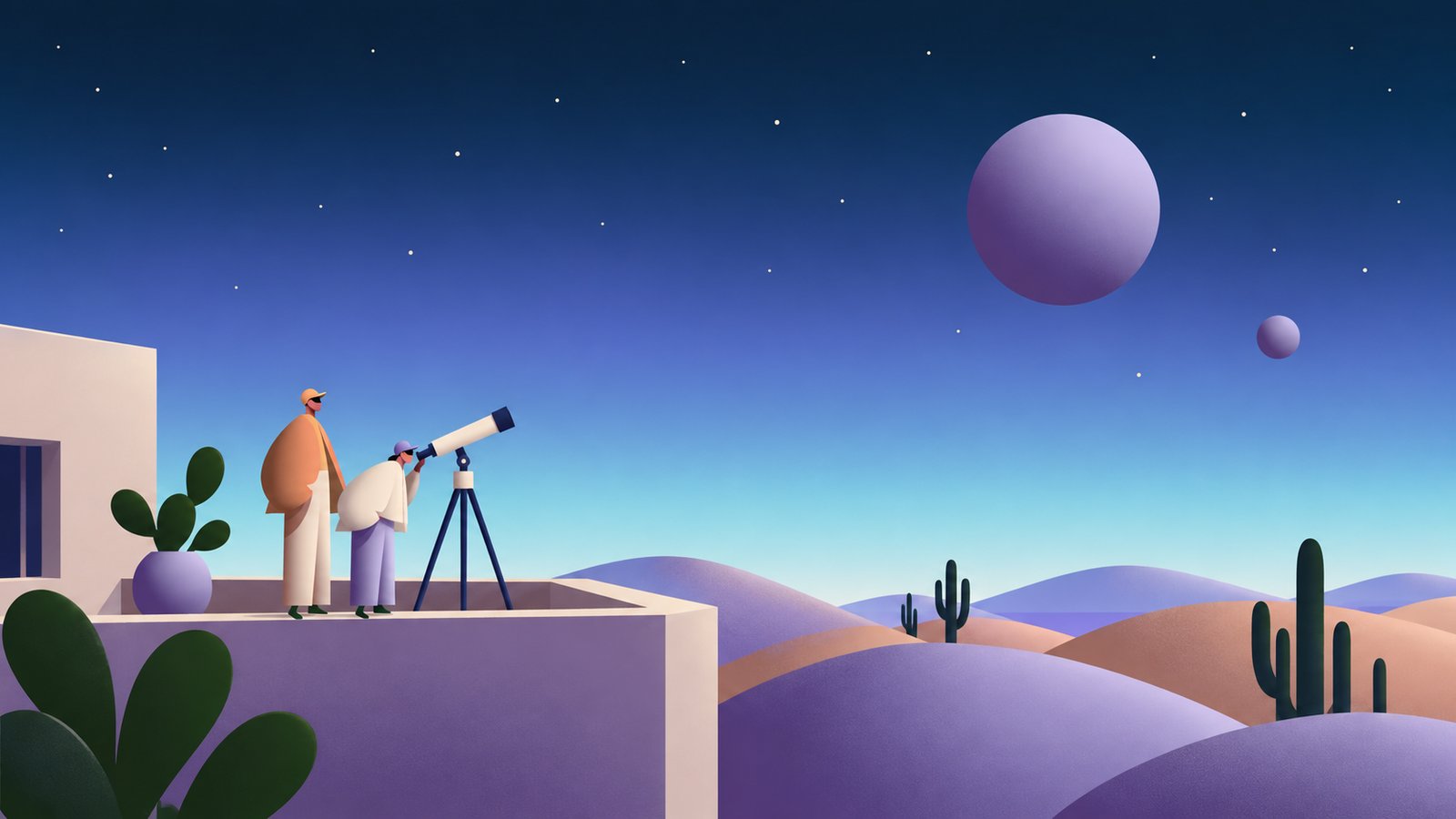 Terraza de observación de CENIT al atardecer