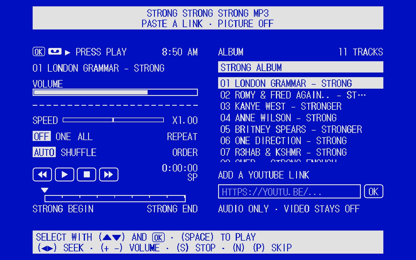 Theme Mp3-blue