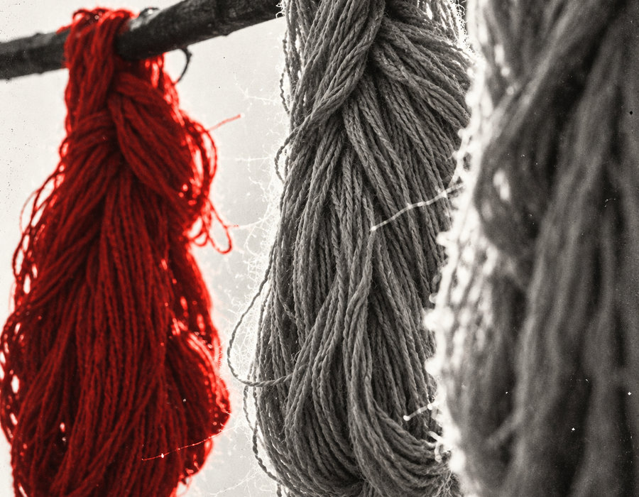 Pieza textil del taller Urdimbre