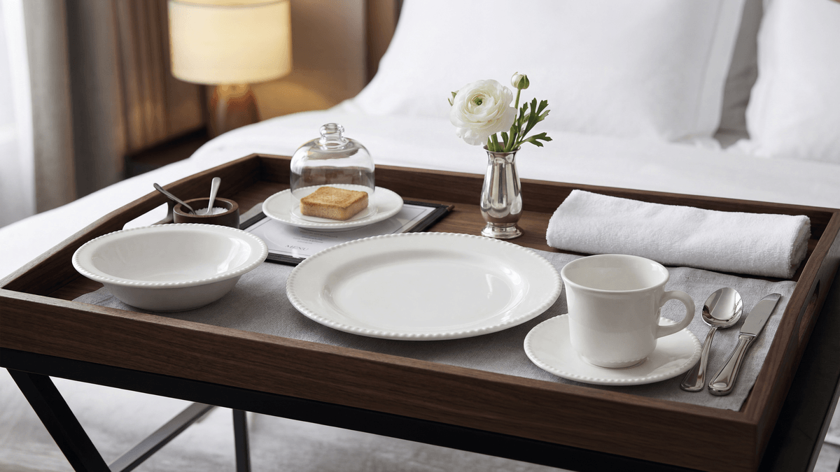 Platos para room service: Presentación y funcionalidad